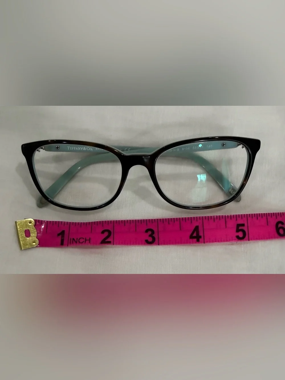 Tiffany & Co. TF2109-H-B 8134 Eyeglasses 53-17-140 Italy w/ Case & Box EUC Blue